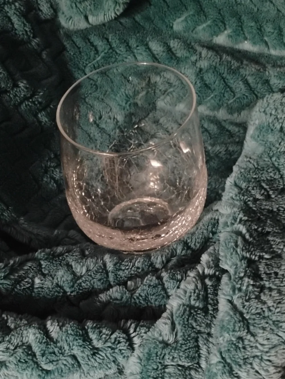Pier One Stemless Crackle Wine Glass